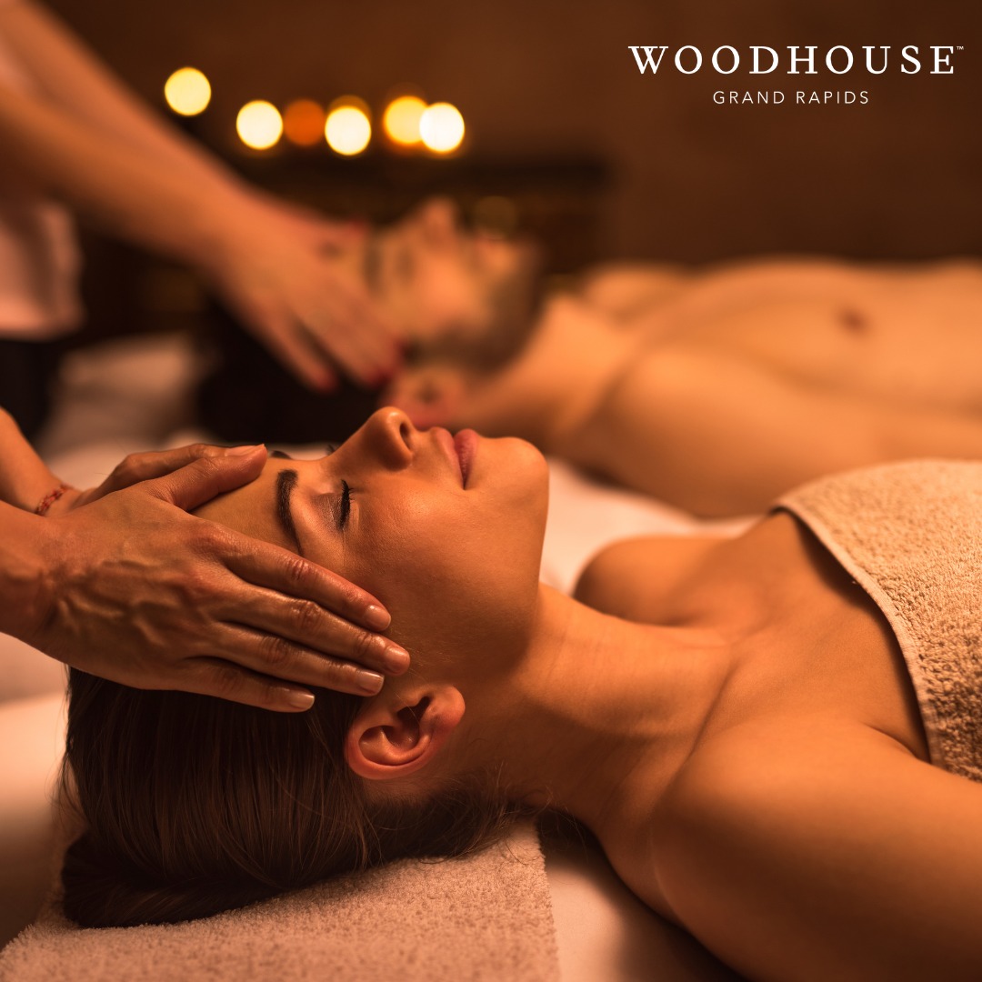 A relaxing massage at Woodhouse Spa Grand Rapids